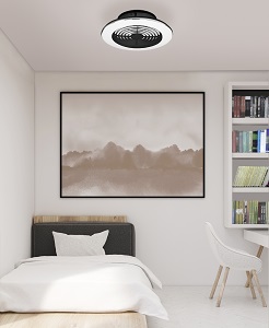 ventilateur de plafond LED dans une chambre d'enfant